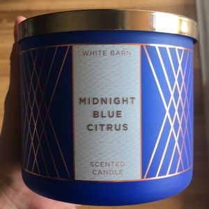 BBW Midnight blue citrus candle